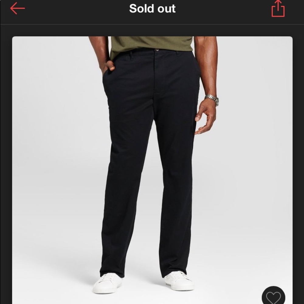 Men’s GoodFellow Black Chino